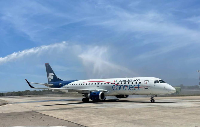 Aeroméxico realiza vuelo inaugural a Puerto Vallarta desde el nuevo Aeropuerto Internacional Felipe Ángeles