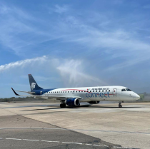 Aeroméxico realiza vuelo inaugural a Puerto Vallarta desde el nuevo Aeropuerto Internacional Felipe Ángeles